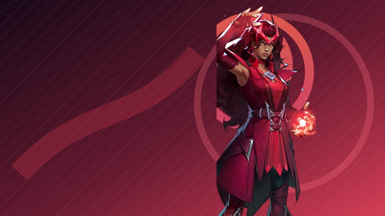 Official Scarlet Witch character artwork arranged for the Marvel Rivals Season 10 rework comparison